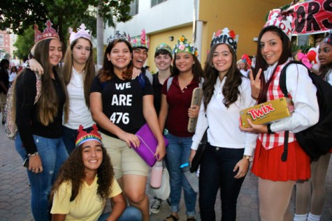 Seniors rock their crowns to show others who's in charge. 