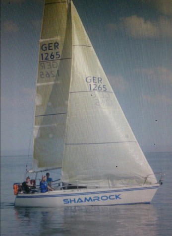 Knibbe sailing while in Germany