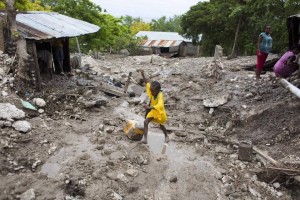 Even with low winds Hurrican Erika caused mudslides in Haiti causing great detestation to its people's homes. 