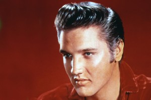 The typical hair style of the 50's is like that of Elvis Presley.