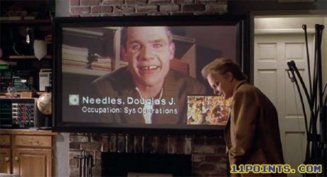 This image shows the movie's depiction of a video conference.