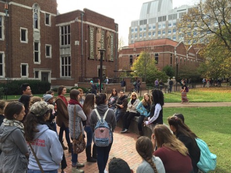 Students learn about all Vanderbilt has to offer.