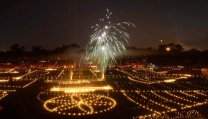 Diwali is celebrated with an abundance of lights and fireworks .