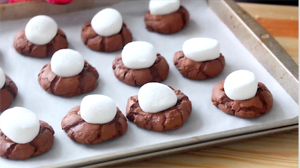 Hot chocolate cookies provide an interesting twist on a classic drink.