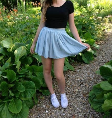 Skater skirts and cropped shirts are the fashionable must haves for the upcoming spring season.