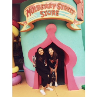Sophomores Gabriella Alzola and Hanna Reyes remembering their childhood memories at Islands Of Adventure.