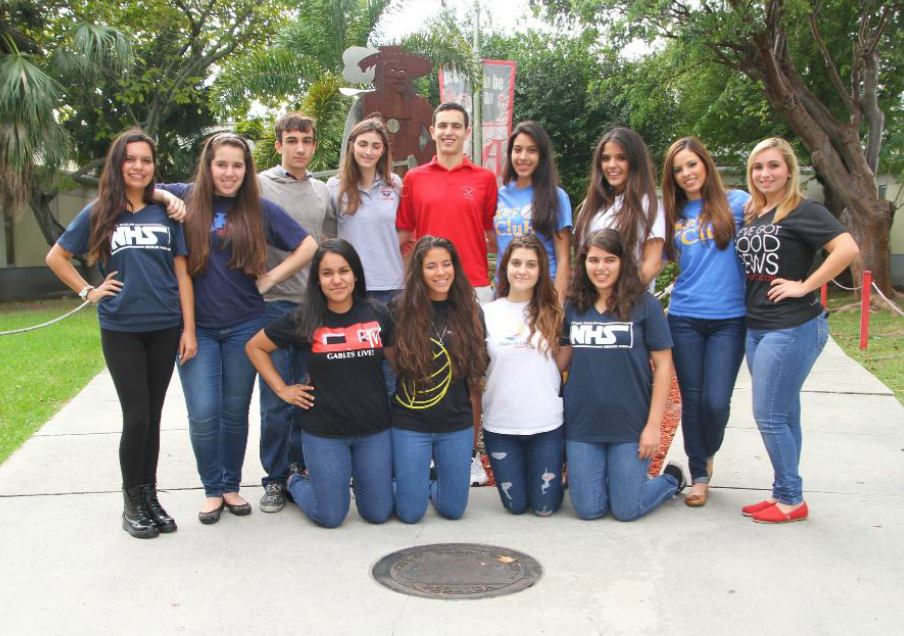 Thirteen students were chosen to represent Coral Gables Senior High in different categories. 