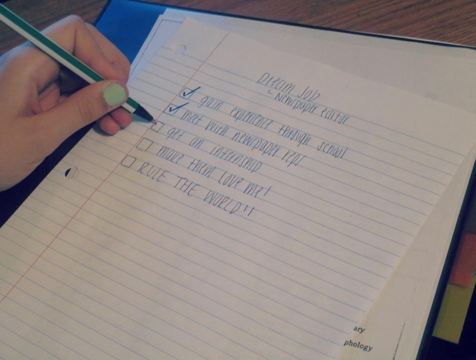 Plan it out: don't expect to achieve your dreams without organization.