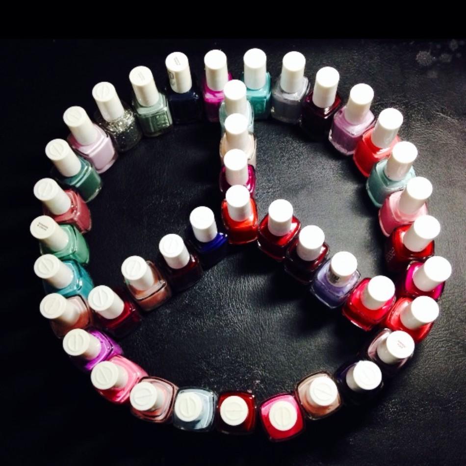 Nail polishes come in all colors to give you a variety of combinations to choose from.
