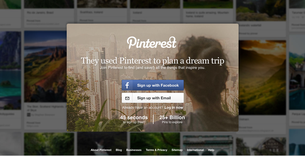 Pin your world on Pinterest.
