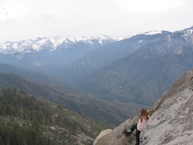 Claire at Kings Canyon National Park in California. 