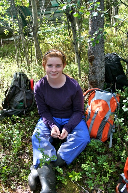 Claire in Denali National Park in Alaska. 