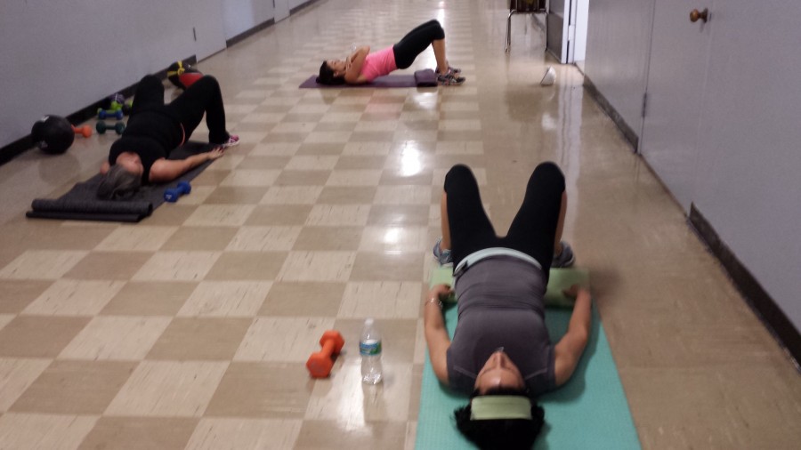 Coral Gables teachers working out after school.