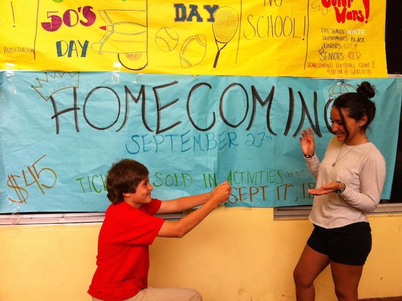 Even the nicest proposals receive Really, Homecoming?