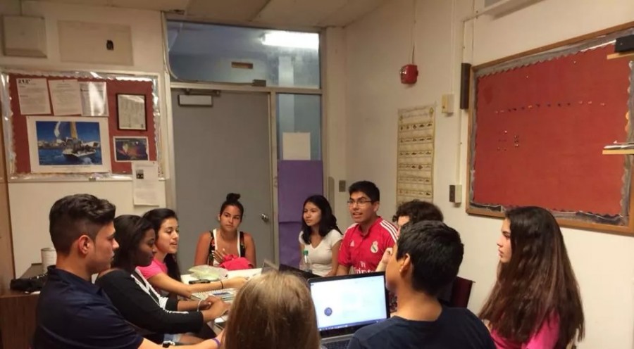 FBLA Board meets at the beginning of the school year to plan the upcoming year.