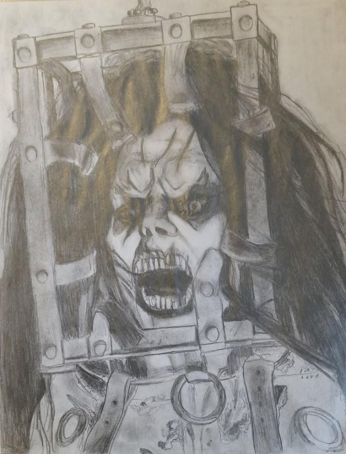 The Jackal Ghost, from the film 13 Ghosts, looks a lot like some of the characters you might see at HHN.