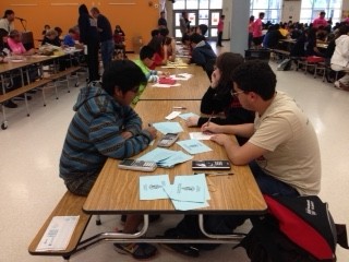 Mu Alpha Theta Members attempt to crack a problem at a regional competition.