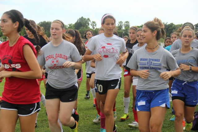 2014 -2015 girls' soccer tryouts. 