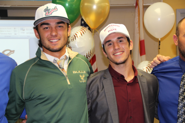 Senior Baseball Players Sign with Colleges