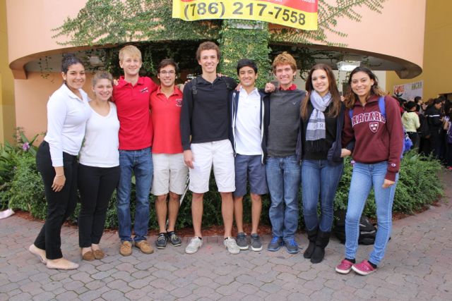 Ten CGHS seniors have qualified as Posse scholarship finalists. (From left to right: Valerie Montesino, Juliana Robles, Logan Morris, Robbyn Jimenez, Teague Scanlon, Jose Balcazar, Camilo Bacca, Monica De Varona and Victoria Fonesca. Sydney Campagna not pictured.)