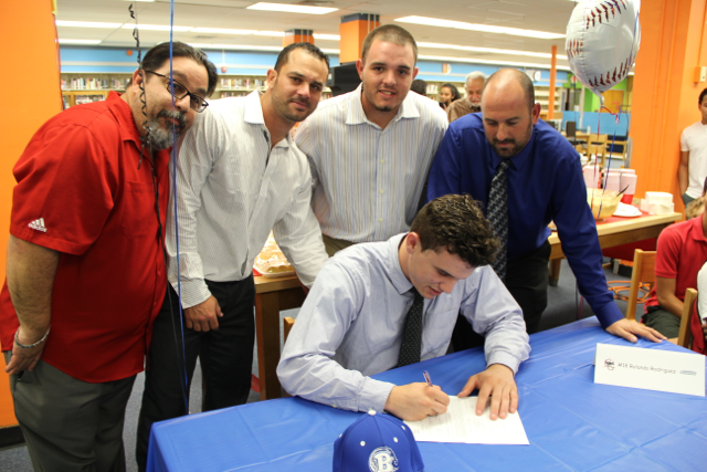 Senior Baseball Players Sign with Colleges