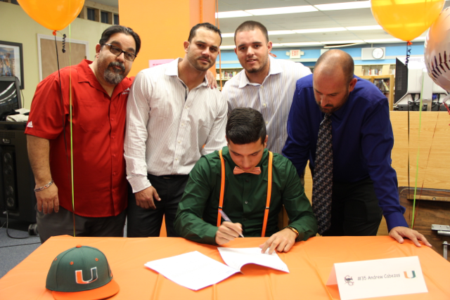 Senior Baseball Players Sign with Colleges