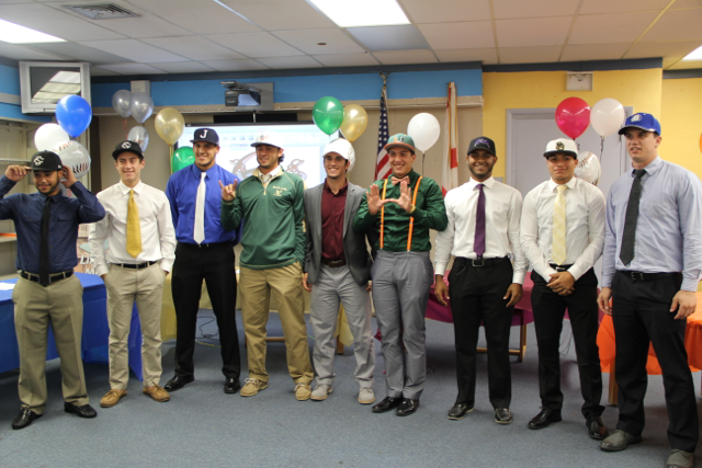 Senior Baseball Players Sign with Colleges