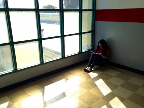 The space before the science hall is a great place to study and there's great lighting!