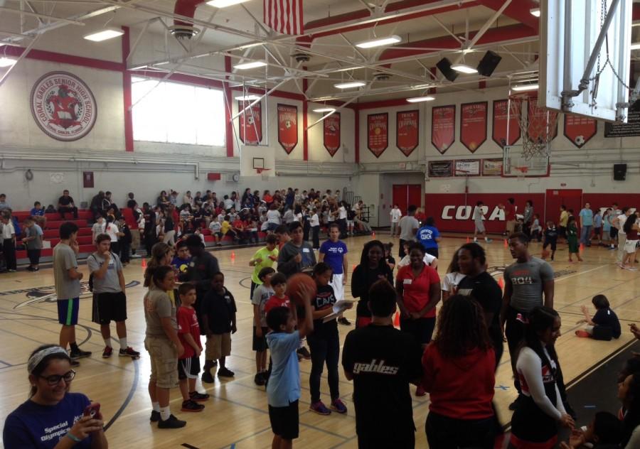 Athletes competed in the Special Olympics, where everyone is winner!