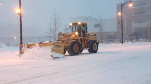 Snowplows have been needed to clean up all the snow.