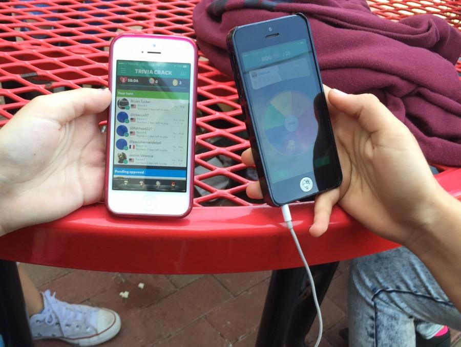 With Trivia Crack, friends can play trivia games versus each other. 