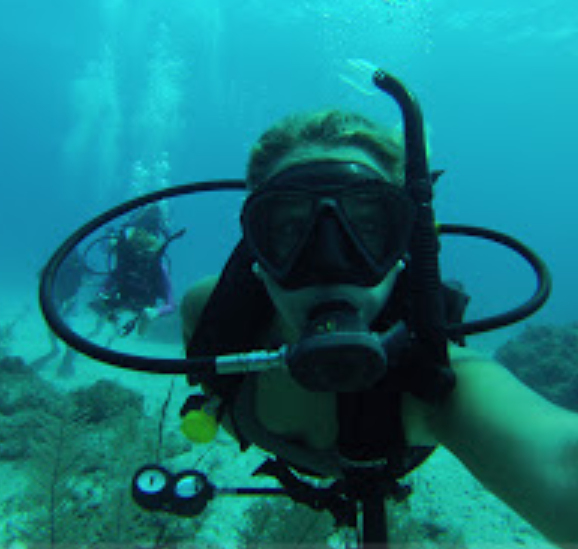 Senior Hanna Payne really enjoys scuba diving. 