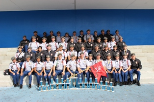 The cadets worked hard at their competition, taking more than one trophy home.