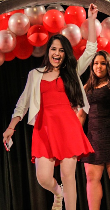 Gisselle Gonzalez poses at the Junior Ring Ceremony.