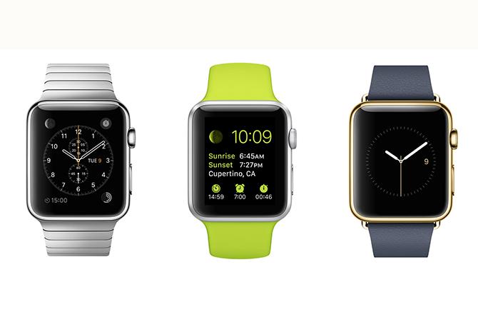 The Apple Watch (Left), The Apple Watch Sport (Middle), and The Apple Watch Edition (Right) are some of Apple's latest projects.