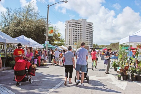 Spend your morning at the farmers market for a healthy and fun experience.