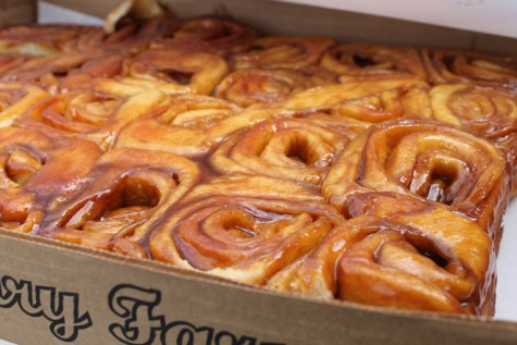 Visit Knaus Berry to try their famous cinnamon rolls.