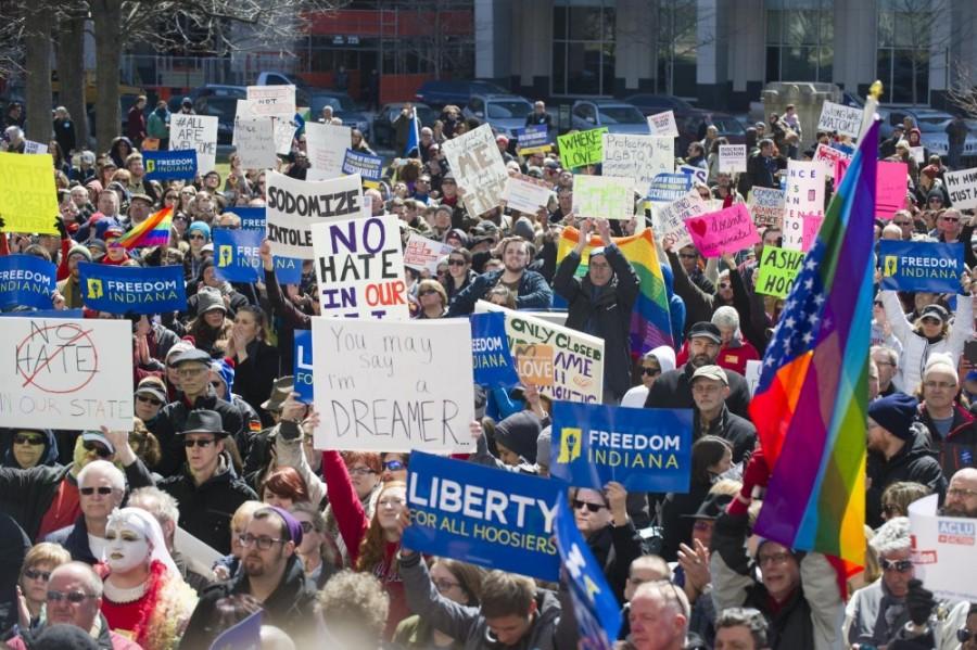 The controversial Religious Freedom Restoration Act has stirred many to protest and hope the law gets repealed.  