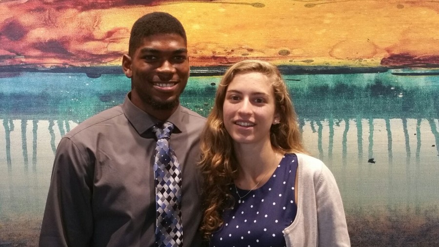 Marianna+Babboni+and+Eldrick+Clapp+are+our+2014-2015+Student+Athletes%21