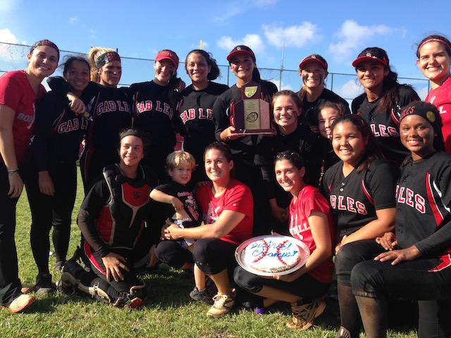 Gables Softball Wins Districts For Second Year in a Row!