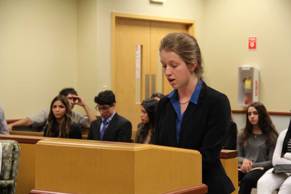 Law Students Attend Mock Trial