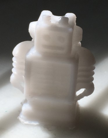 This tiny robot is just one of the many things the 3D printer can make.