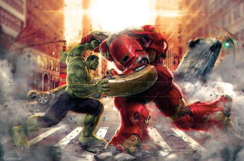 The Hulk vs. The Hulkbuster.