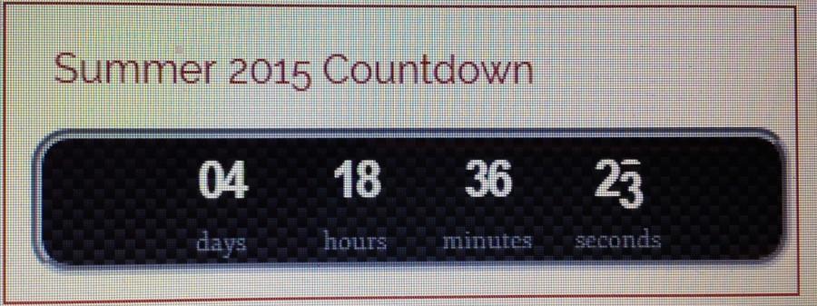 The clock towards the end of the school year is winding down.