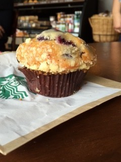 Starbucks' blueberry muffin.