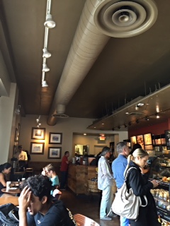Starbucks' ambiance on a Thursday afternoon.