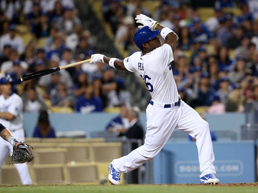 Famoso jugador, Yasiel Puig. 