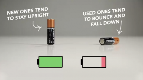 Depending on how batteries land, you can know if they are drained or not!