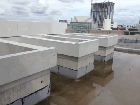 The beginnings of the new museum's green roof