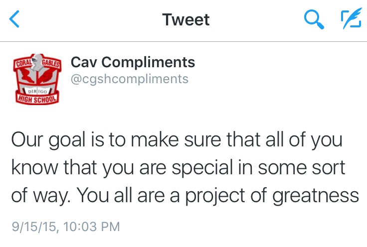 One of @CavCompliments's tweets